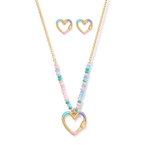 Estuche Collar + Aretes Rainbow of Love