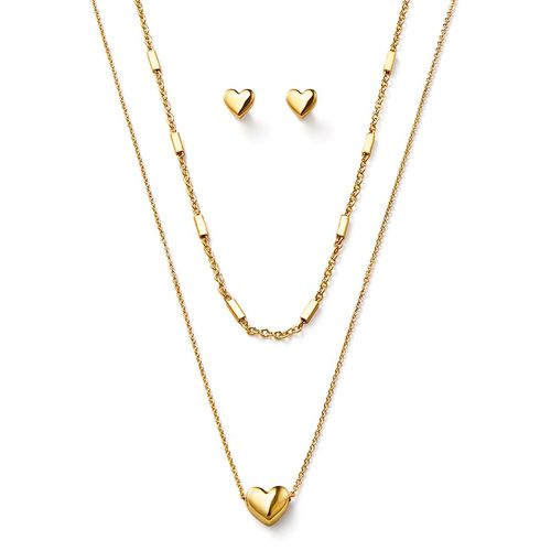 Set Collar + Aretes Haaland Oro