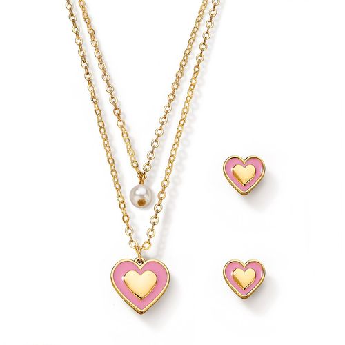 Estuche Collar + Aretes Sweet Pearlove