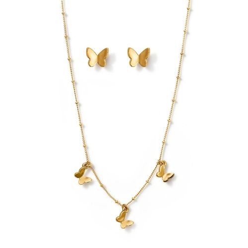 Estuche Collar + Aretes Flying Vibes