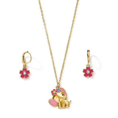 Estuche Collar + Aretes Sweet Elephant