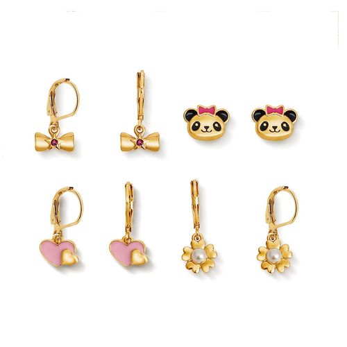 Estuche de Aretes x4 Charming Panda