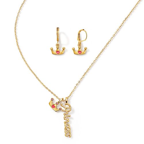 Estuche Collar + Aretes Top Princess